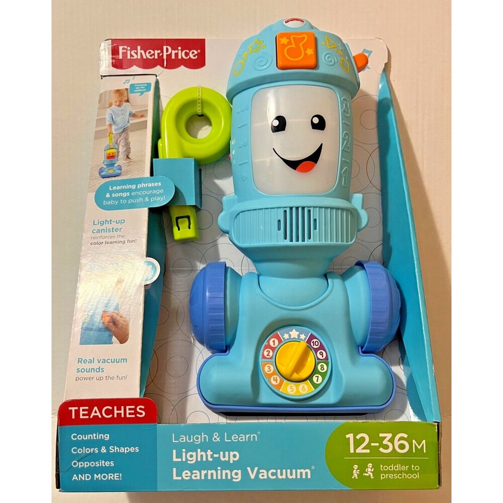 Fisher-Price Toddler & PreSchool Laugh & Learn-Light Up & Sound Toy Vacuum * New